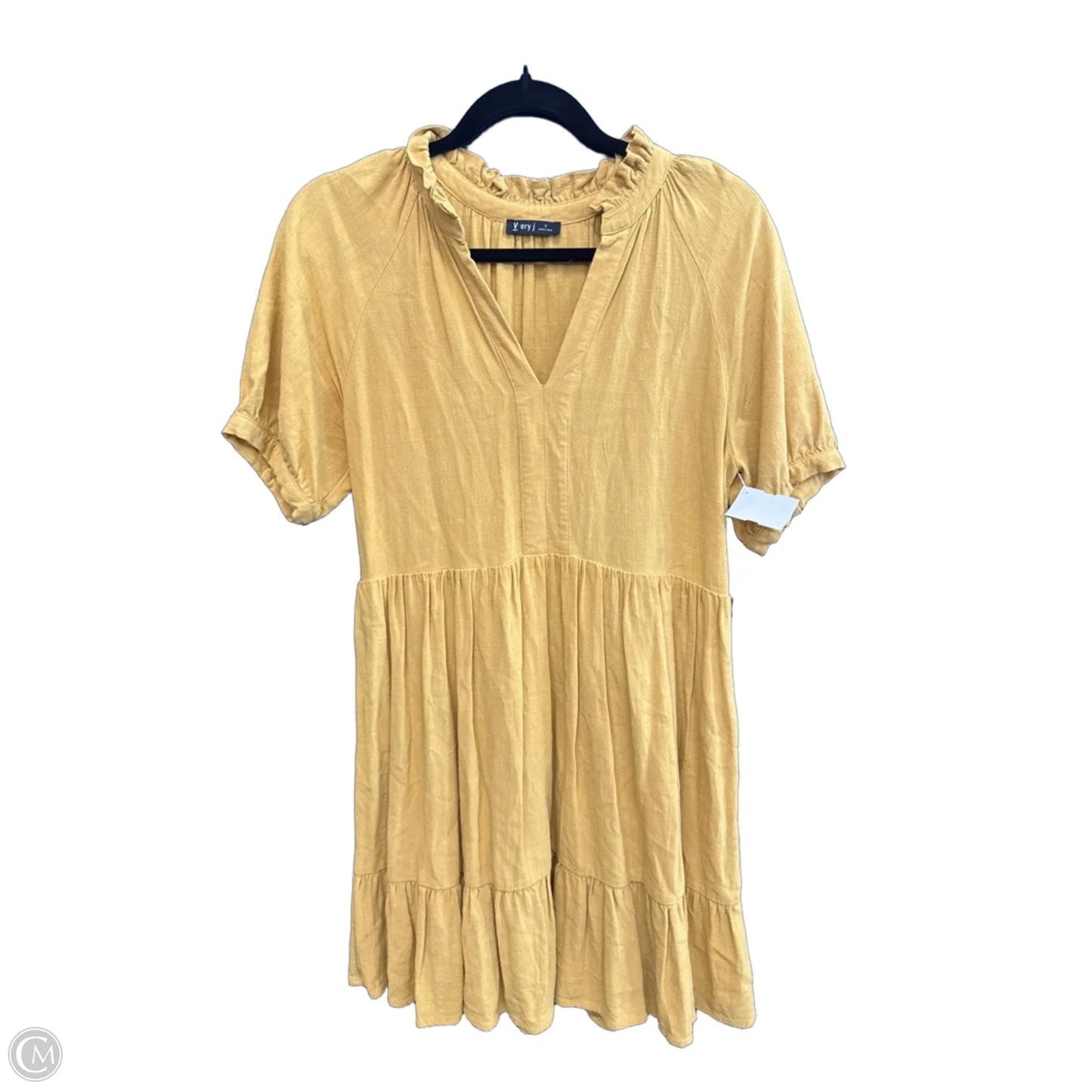 Dress Casual Midi By Very J In Yellow, Size: S