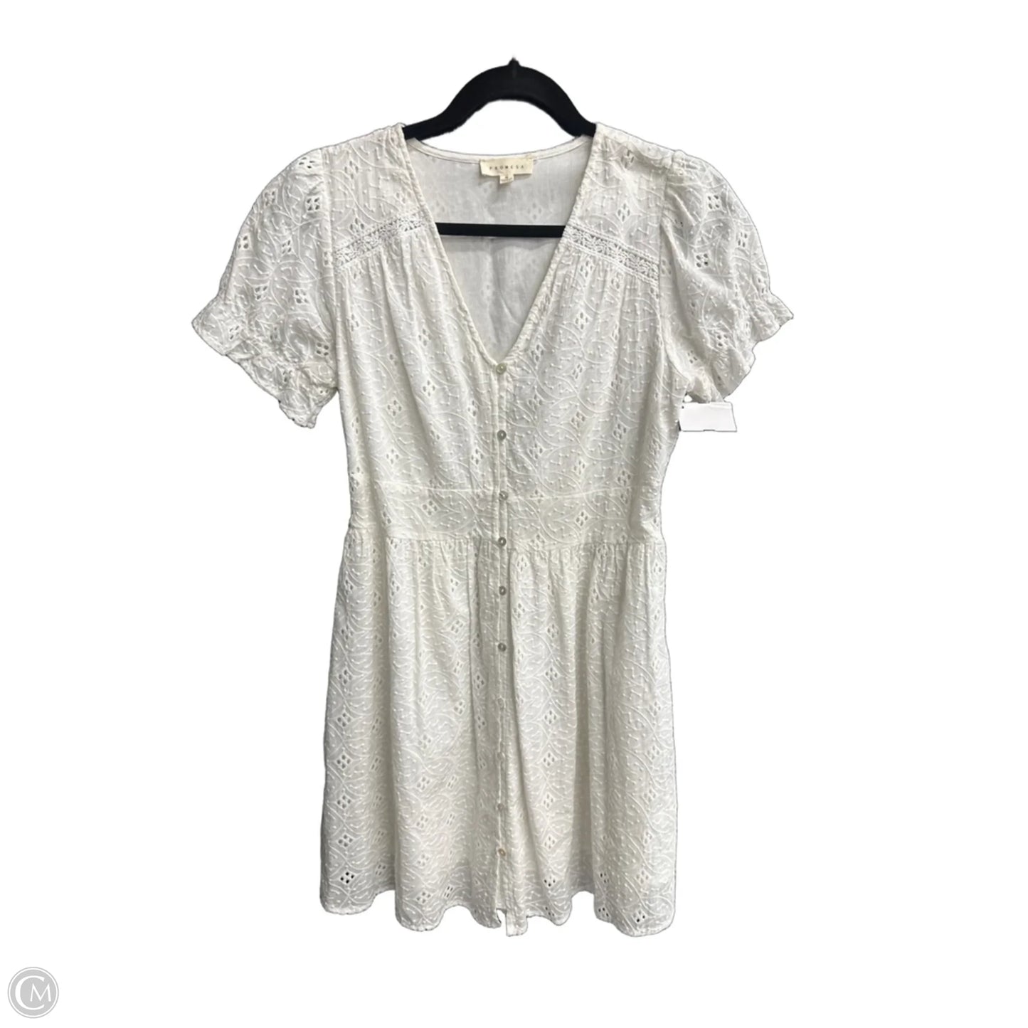 Dress Casual Midi By Promesa In White, Size: S