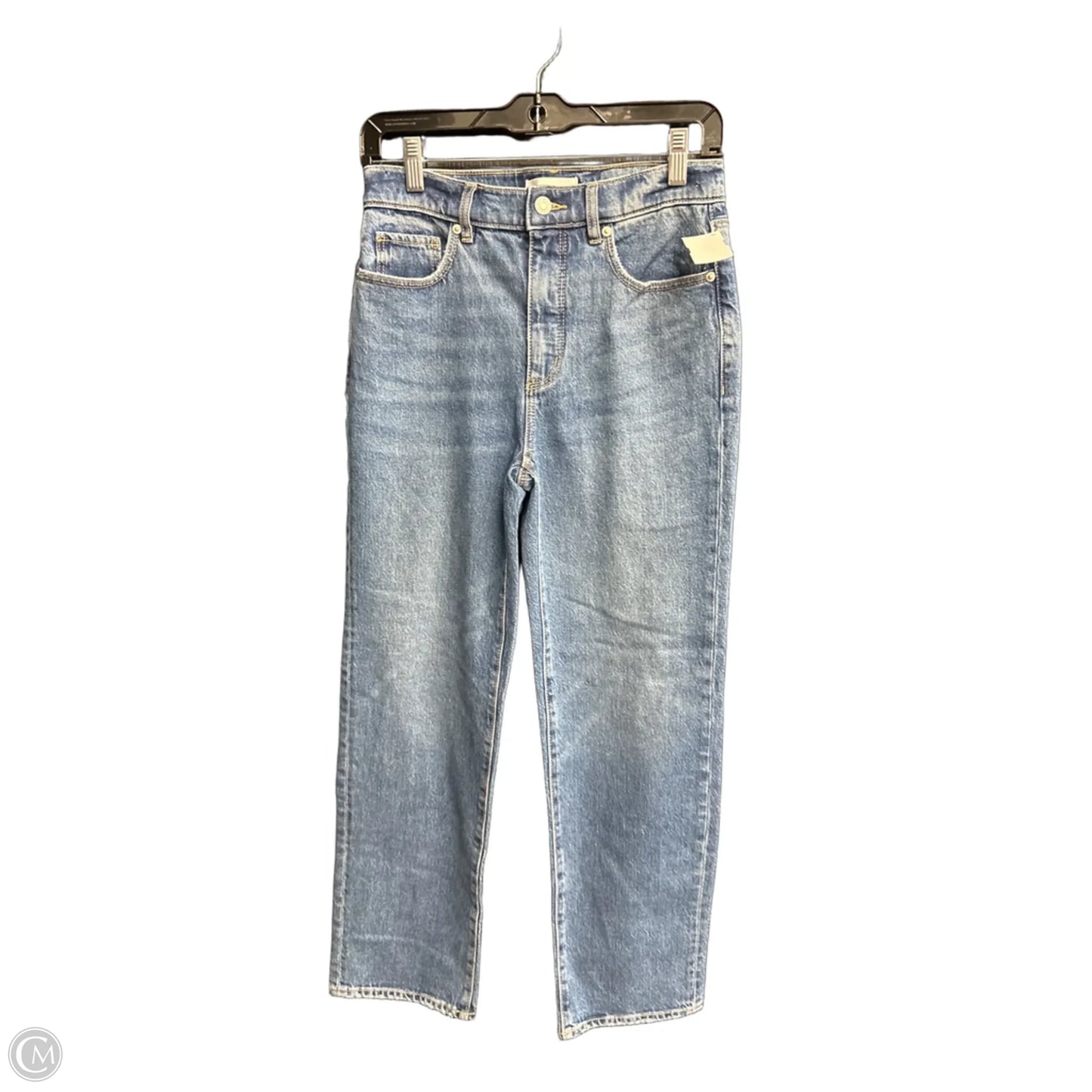 Jeans Straight By Loft In Blue Denim, Size: 0