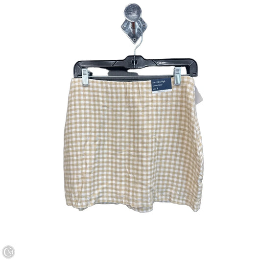 Skort By Abercrombie And Fitch In Plaid Pattern, Size: S