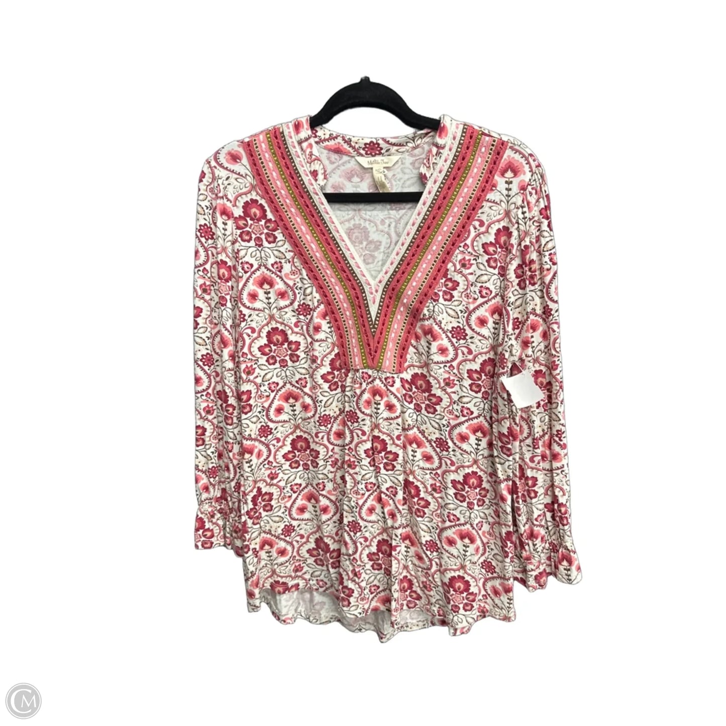 Top Long Sleeve By Matilda Jane In Floral Print, Size: M