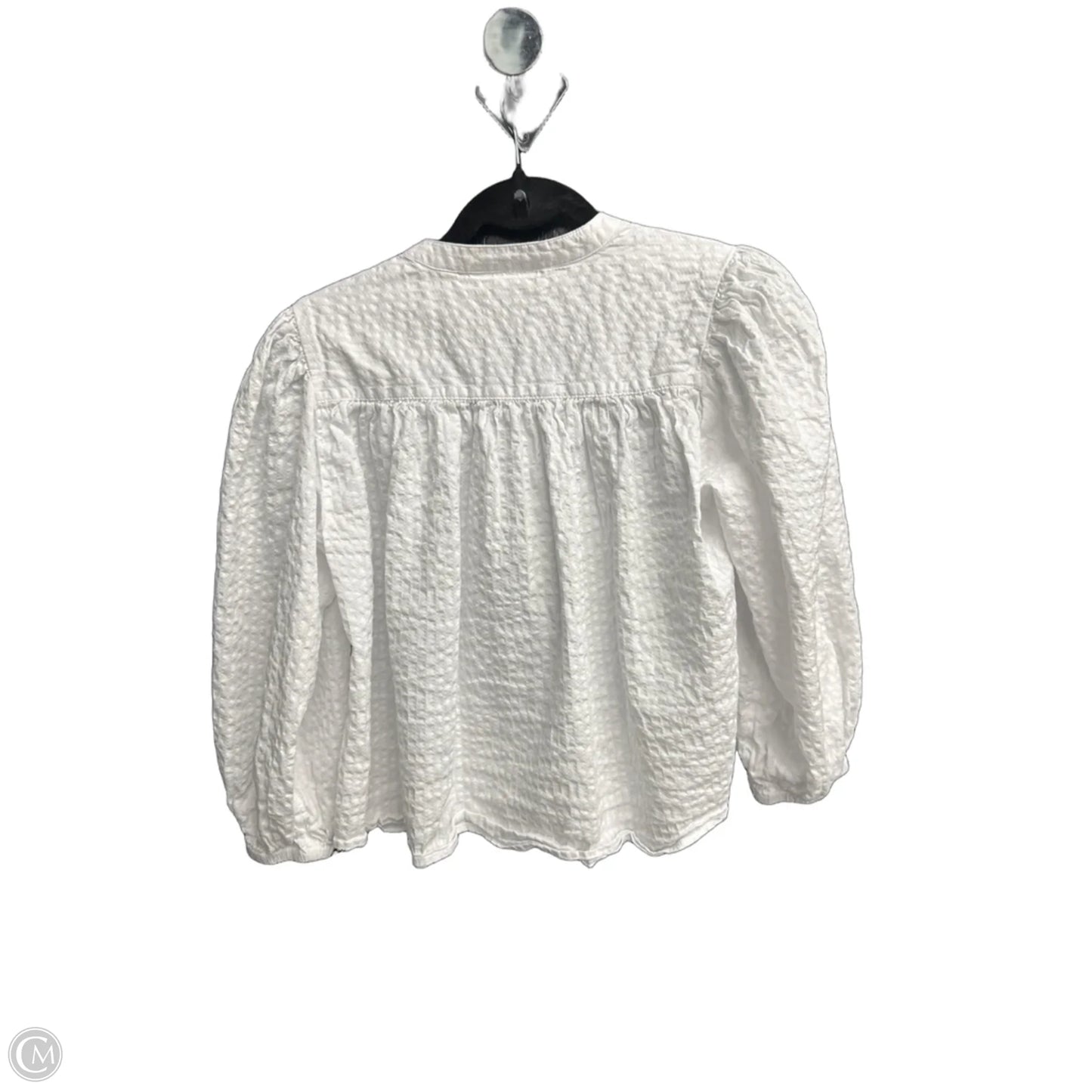 Blouse Long Sleeve By Free Assembly In White, Size: Xs