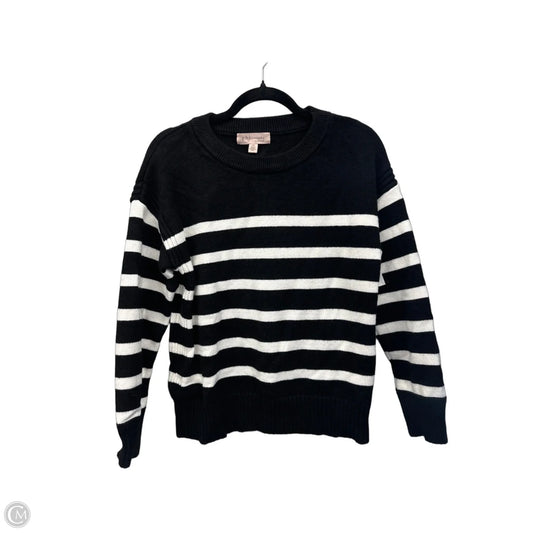 Sweater By Philosophy In Striped Pattern, Size: L