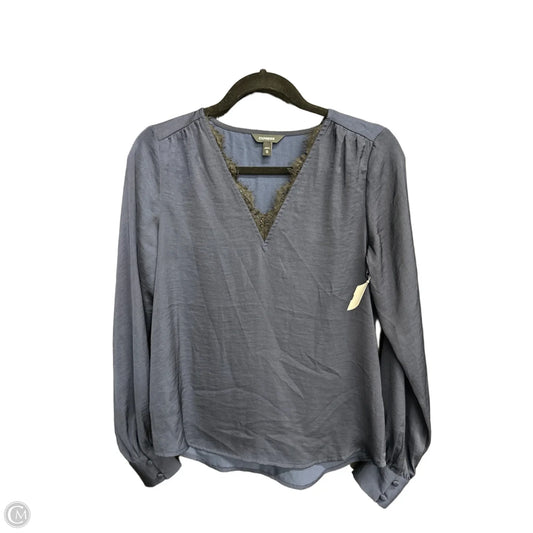 Top Long Sleeve By Express In Navy, Size: Xsp