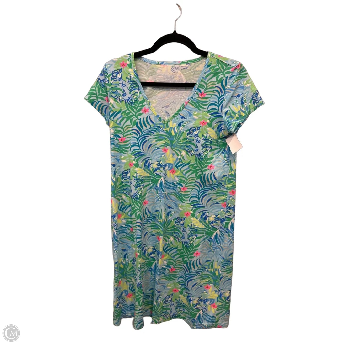 Dress Designer By Lilly Pulitzer In Tropical Print, Size: Xs