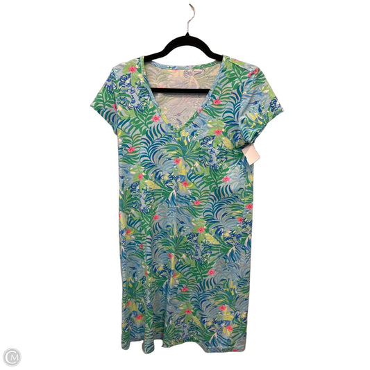 Dress Designer By Lilly Pulitzer In Tropical Print, Size: Xs