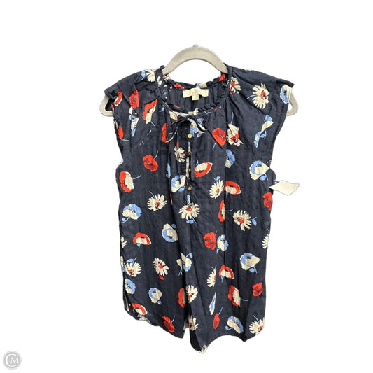 Blouse Sleeveless By Loft In Floral Print, Size: S