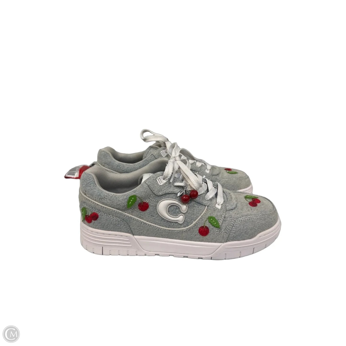 Shoes Designer By Coach In Blue Denim, Size: 10