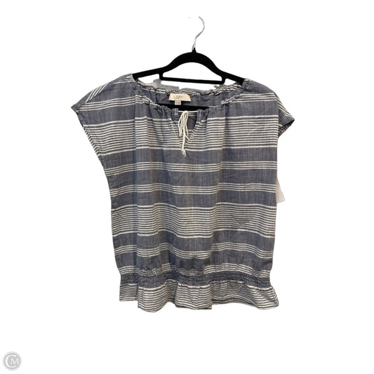 Top Sleeveless By Loft In Striped Pattern, Size: S