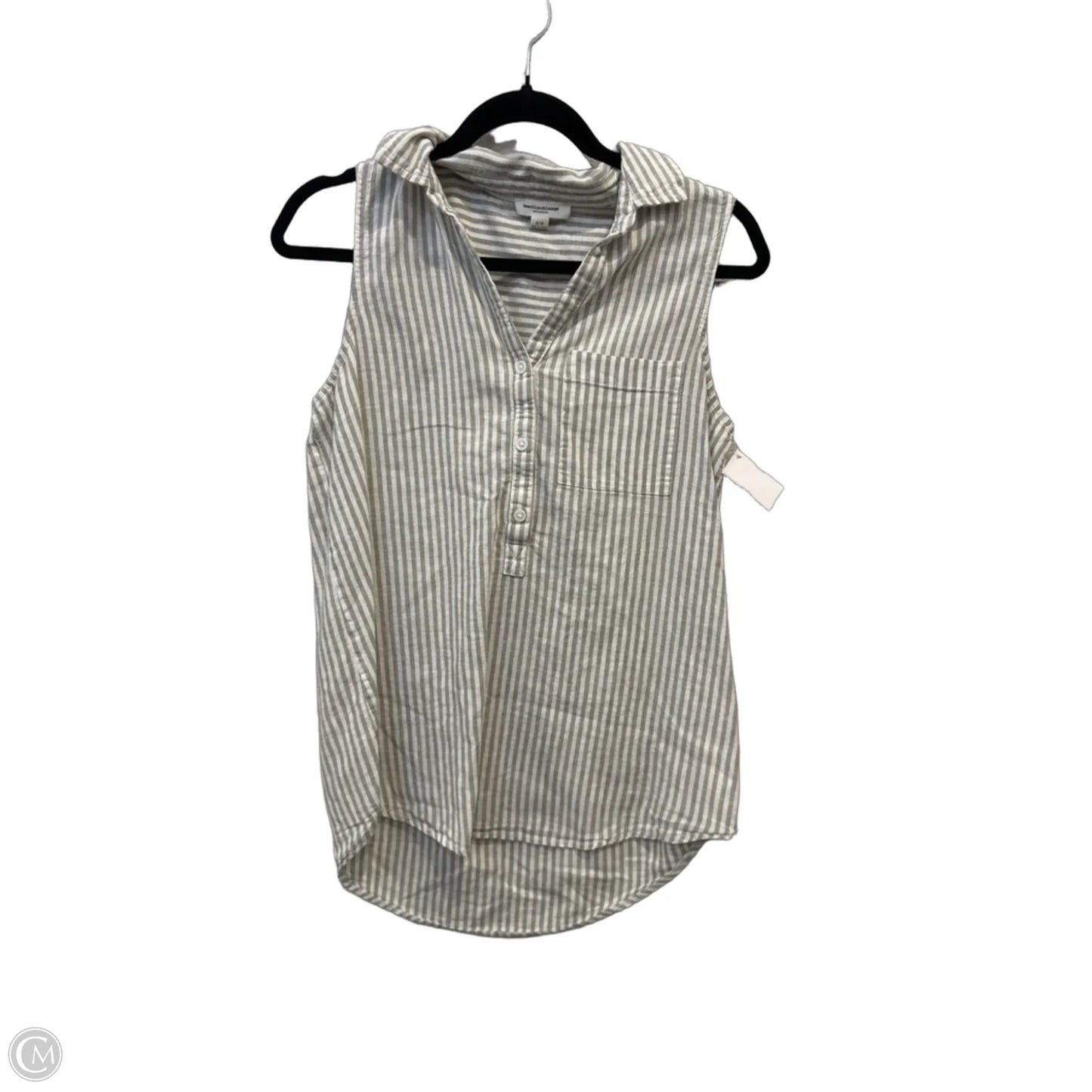 Top Sleeveless By Beachlunchlounge In Striped Pattern, Size: Sp