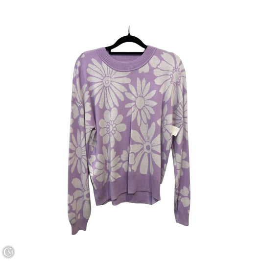 Sweater By Loft In Floral Print, Size: M