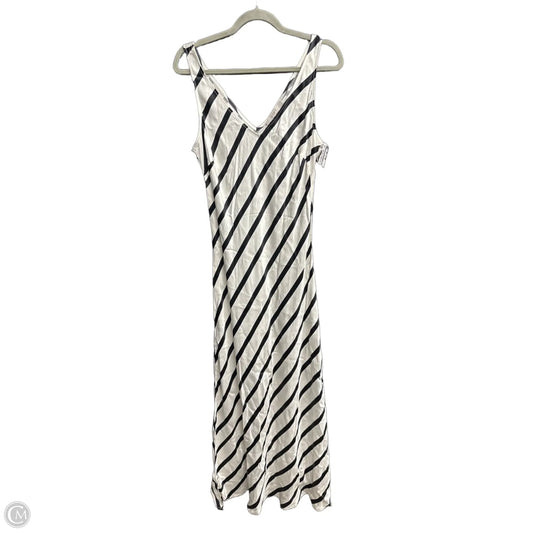 Dress Casual Maxi By Loft In Striped Pattern, Size: L