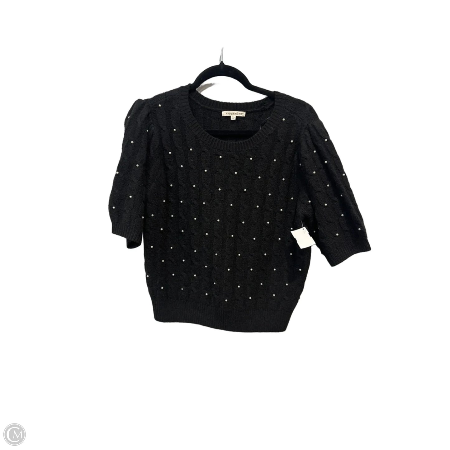 Blouse Short Sleeve By Copper Key In Black & White, Size: L
