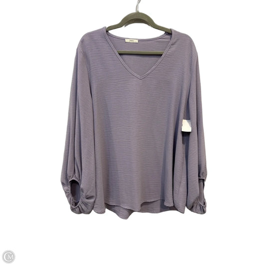 Top Long Sleeve By Jodifl In Purple, Size: L