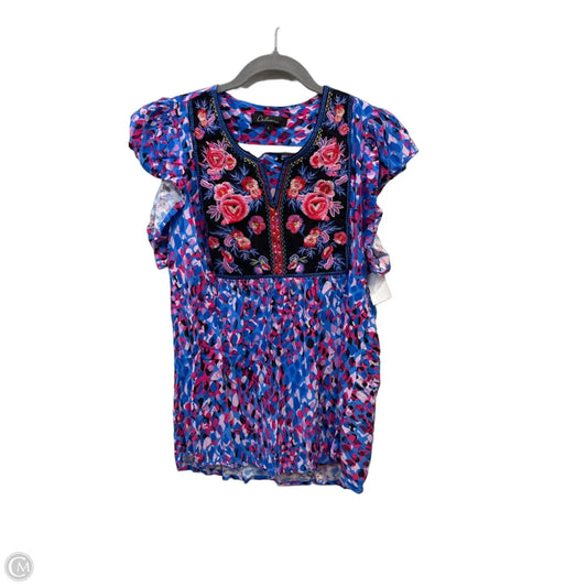 Blouse Sleeveless By Calessa In Multi-colored, Size: L