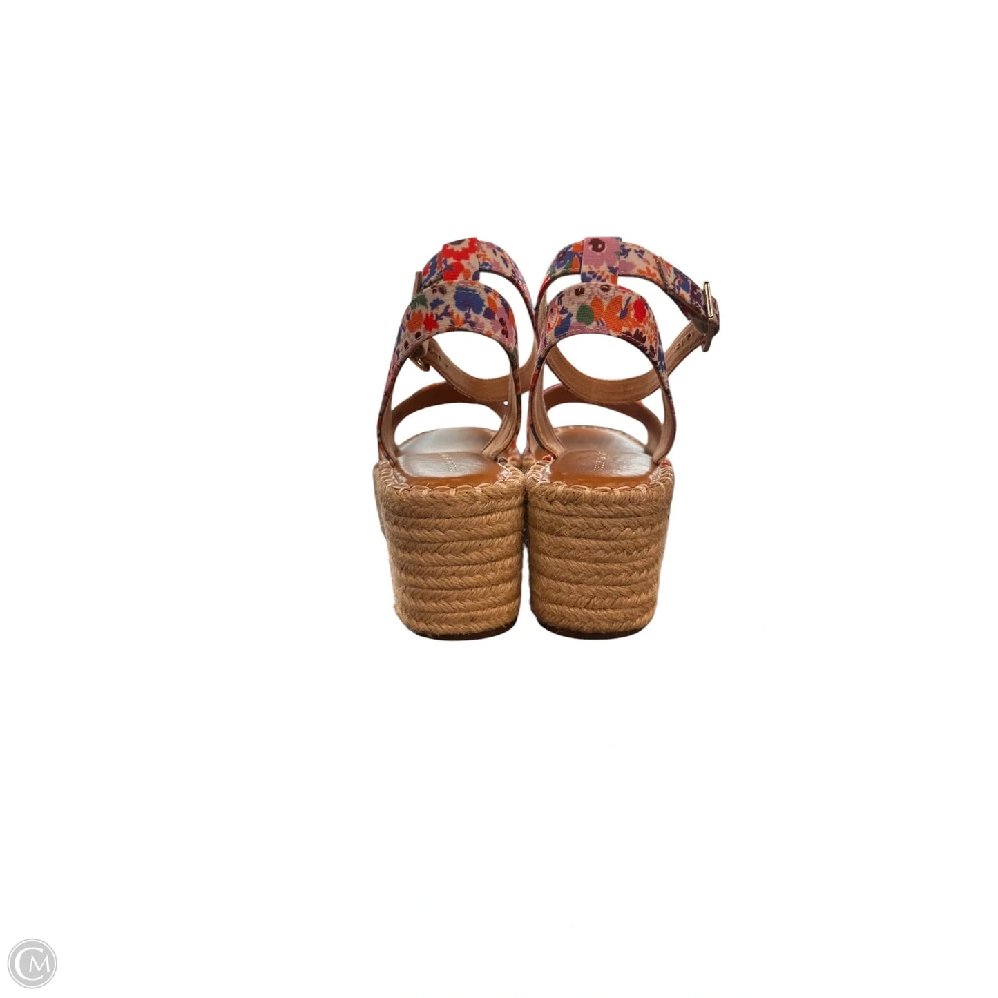 Sandals Heels Block By Kelly And Katie In Floral Print, Size: 9.5