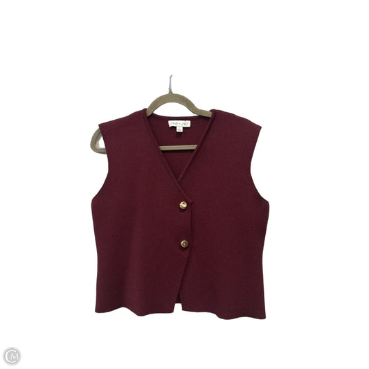 Vest Other By She + Sky In Maroon, Size: L