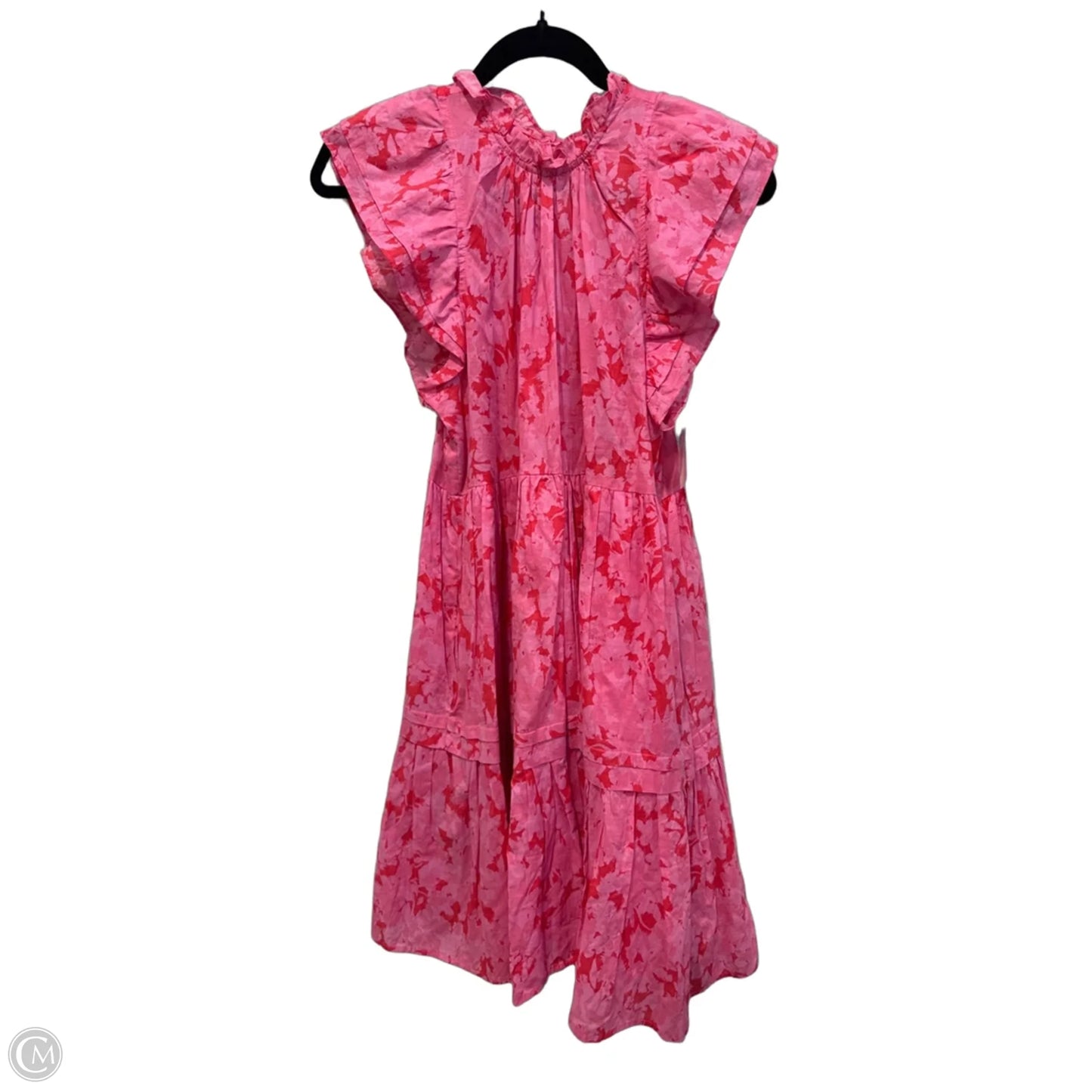 Dress Casual Midi By Karlie In Pink & Red, Size: M