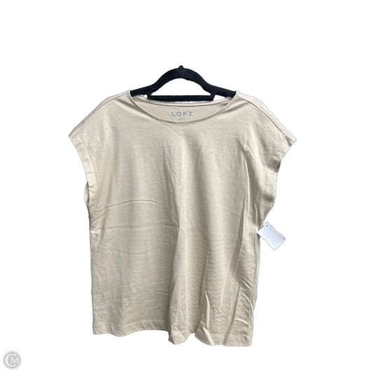 Top Sleeveless By Loft In Tan, Size: Xs