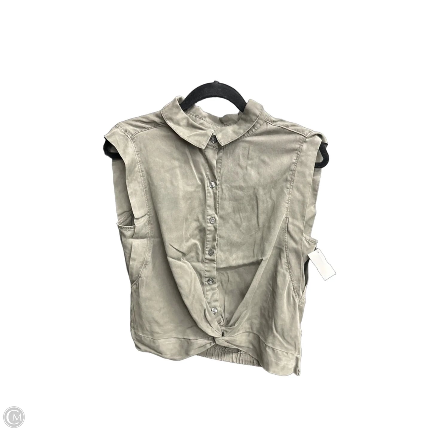 Top Sleeveless By Evereve In Green, Size: S