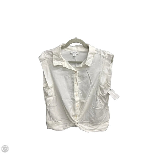 Top Sleeveless By Evereve In White, Size: S