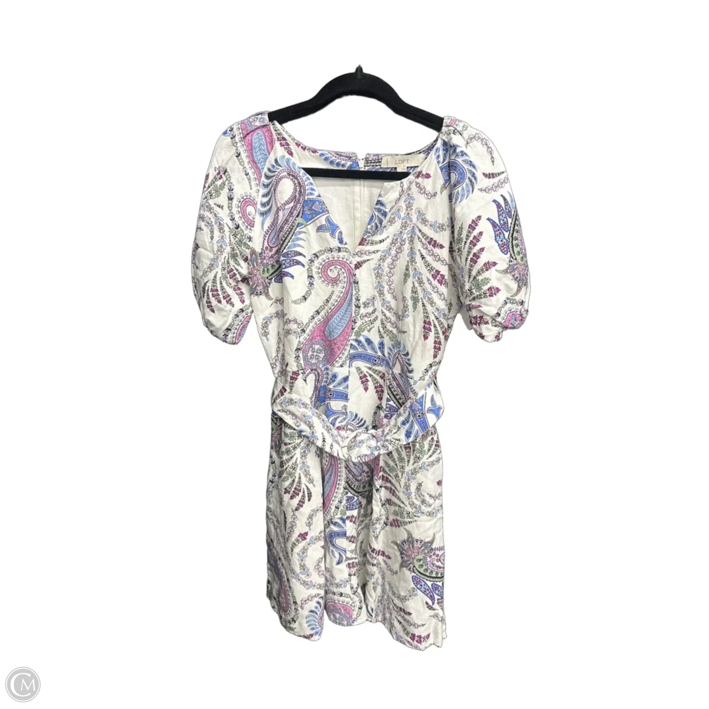Dress Casual Midi By Loft In Paisley Print, Size: Xs