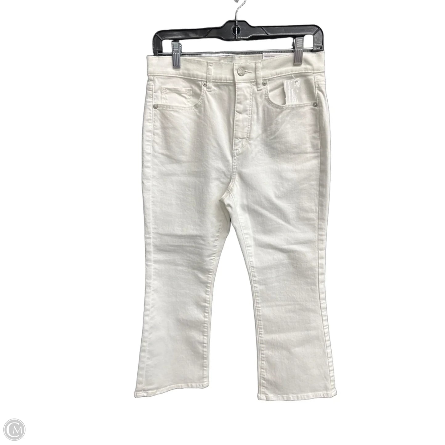 Jeans Cropped By Loft In White, Size: 4