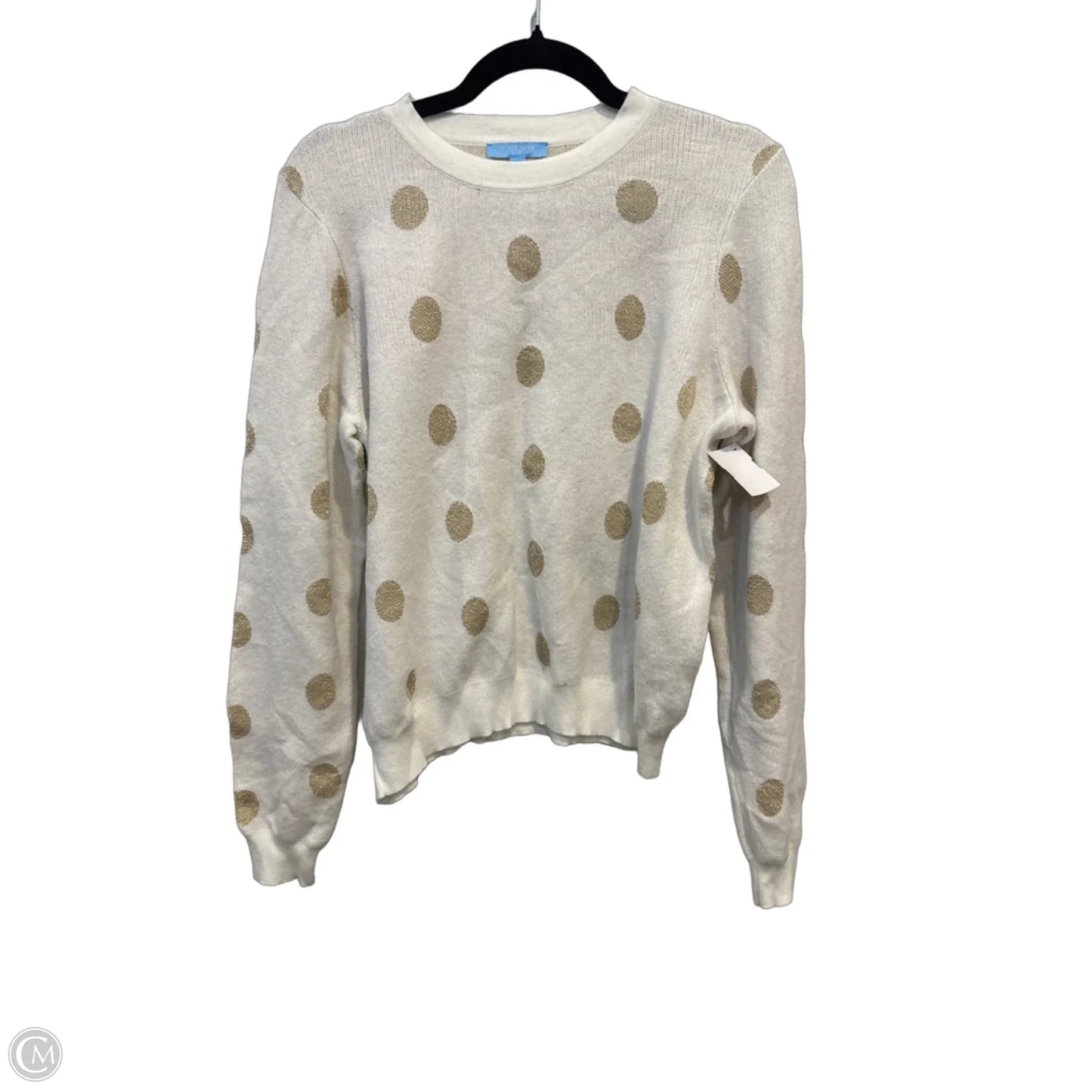 Sweatshirt Crewneck By Draper James In Polkadot Pattern, Size: L