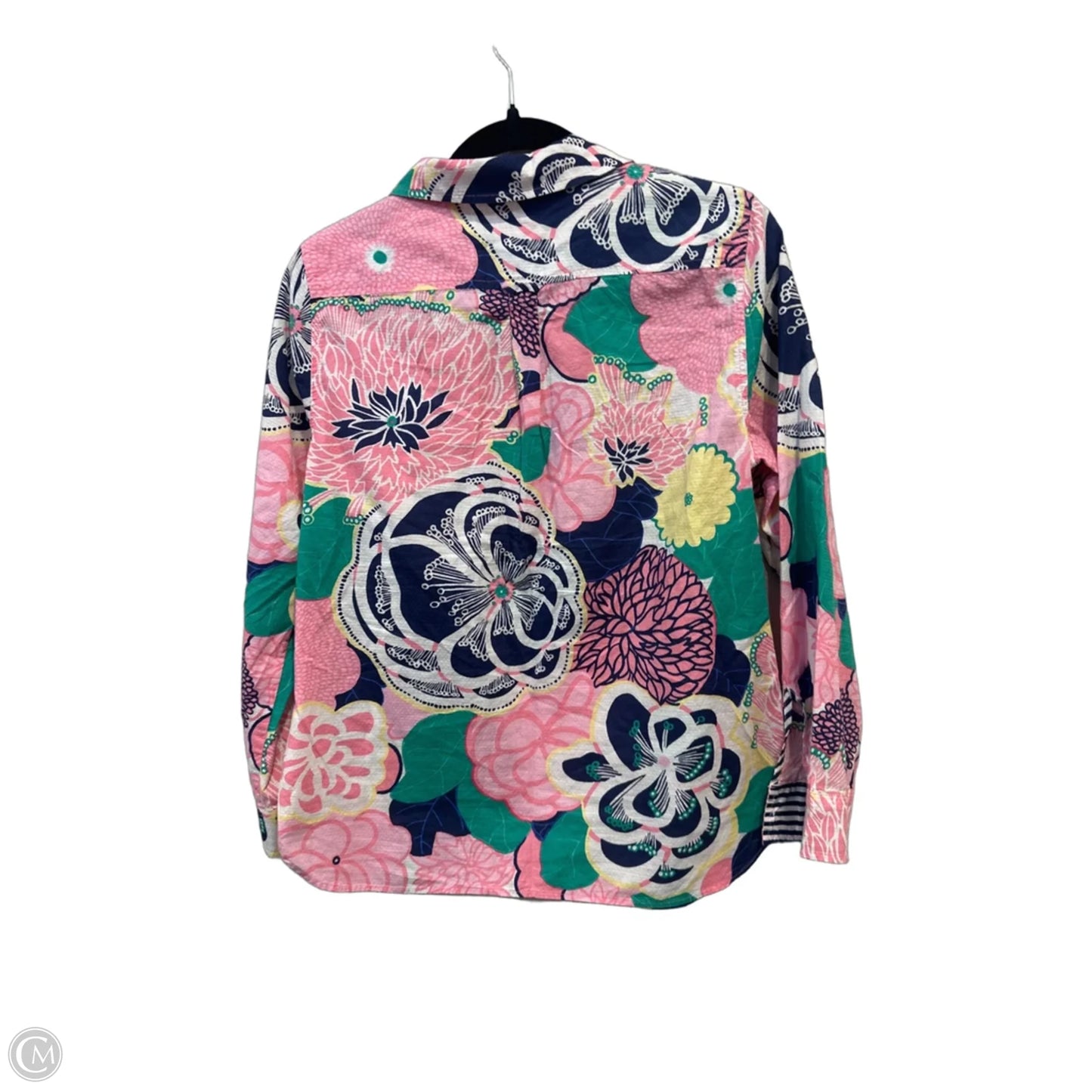 Top Long Sleeve By Talbots In Floral Print, Size: Mp