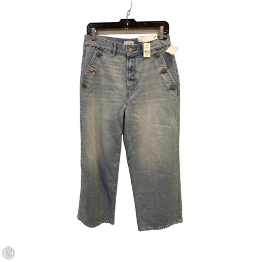 Jeans Wide Leg By Loft In Blue Denim, Size: 4