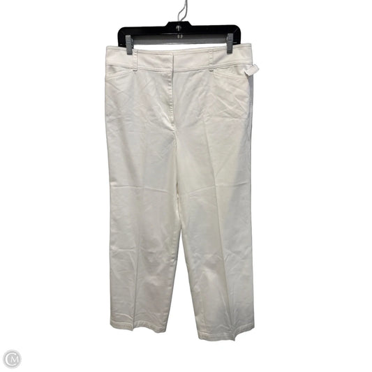 Pants Wide Leg By Talbots In White, Size: 12p