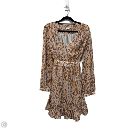 Dress Casual Midi By Jodifl In Animal Print, Size: M