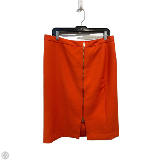 Skirt Midi By Talbots In Orange, Size: 12