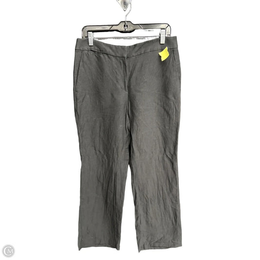 Pants Linen By Loft In Black, Size: 8