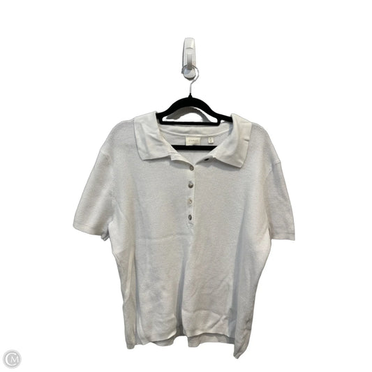 Top Short Sleeve By Cyrus In White, Size: L