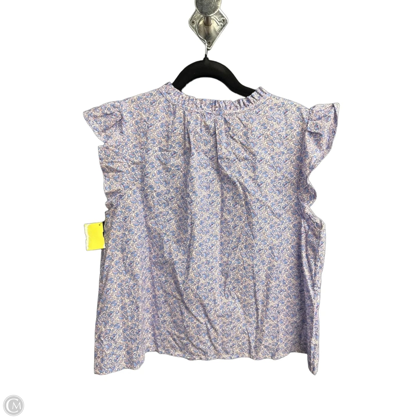 Blouse Sleeveless By Time And Tru In Floral Print, Size: M