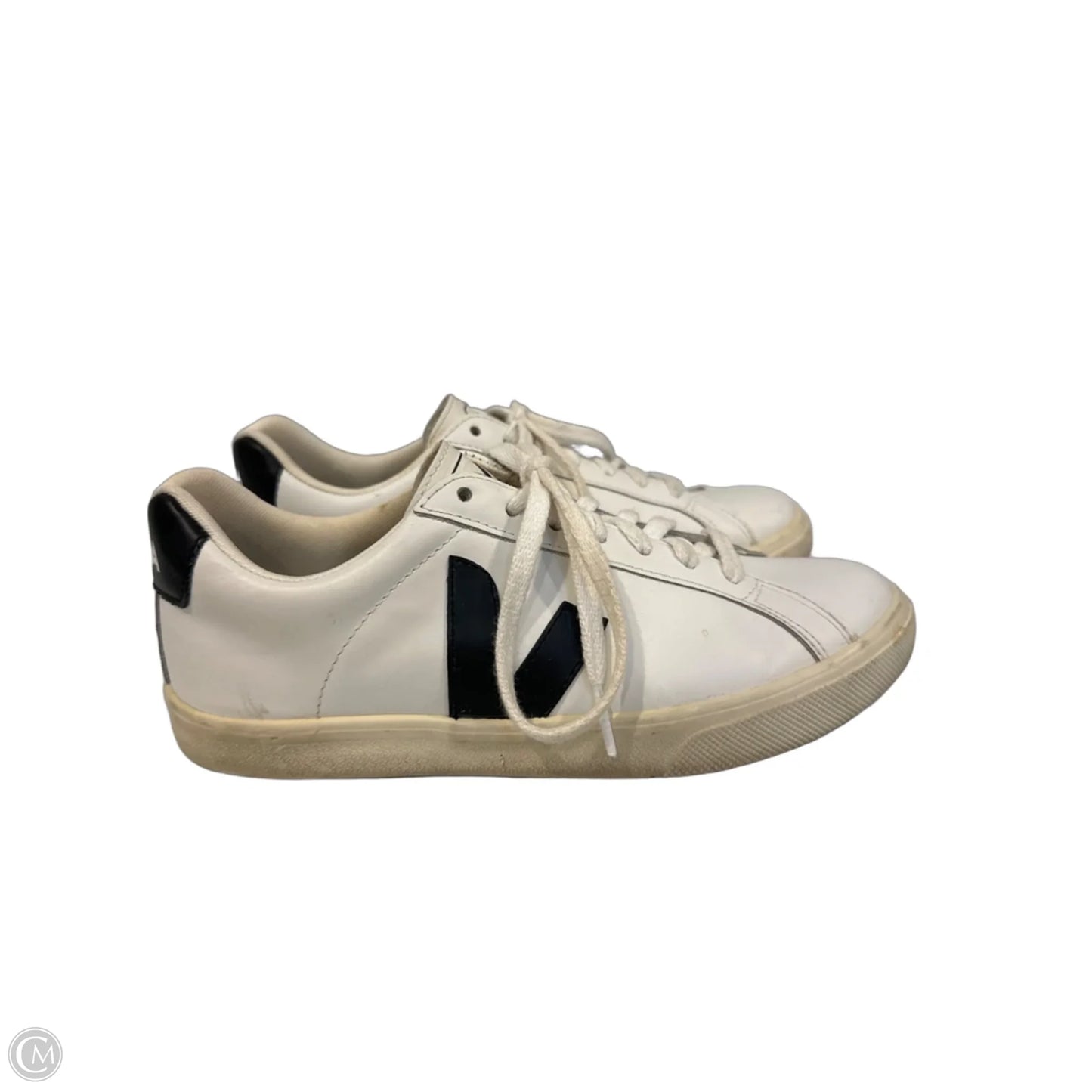 Shoes Flats By Veja In Black & White, Size: 7