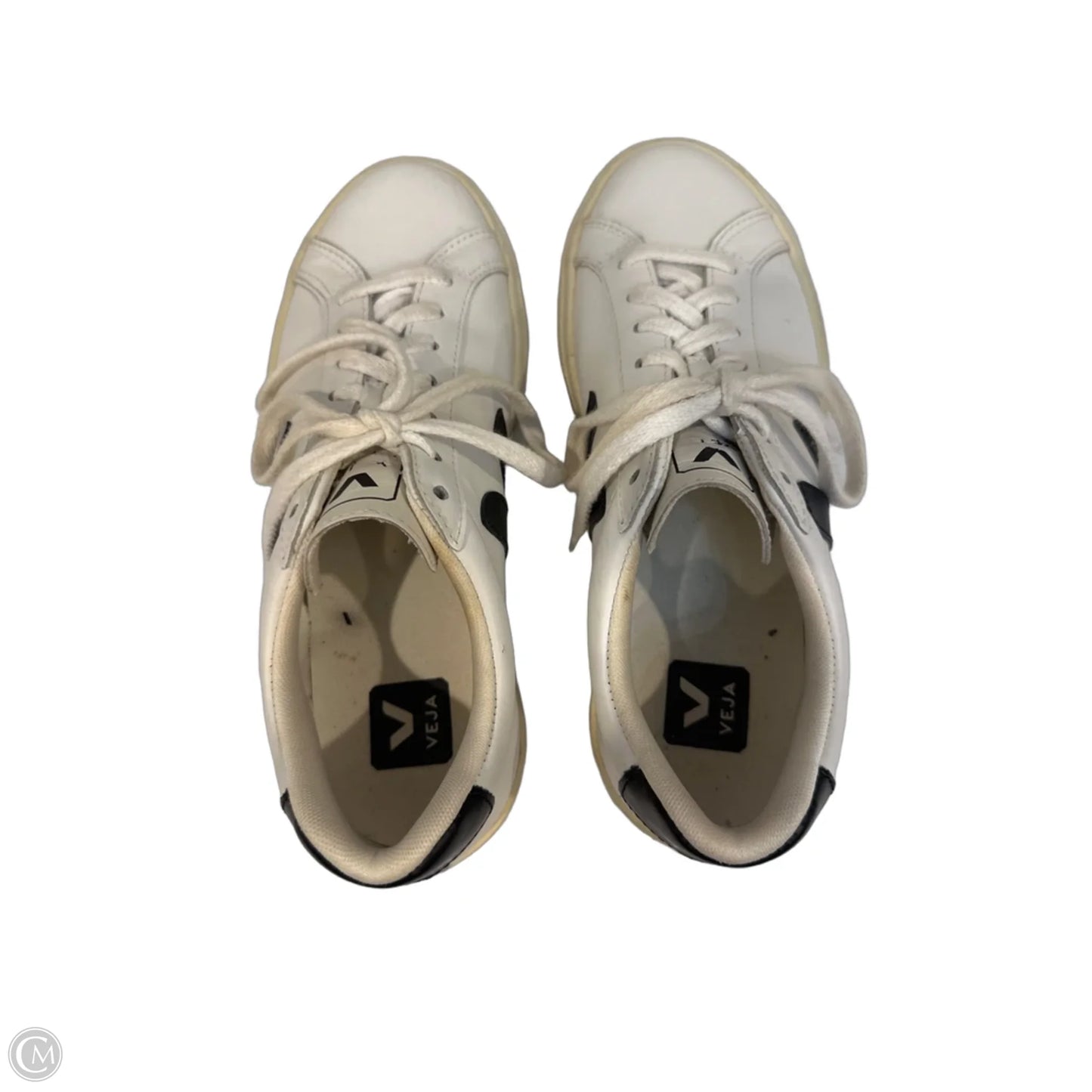 Shoes Flats By Veja In Black & White, Size: 7