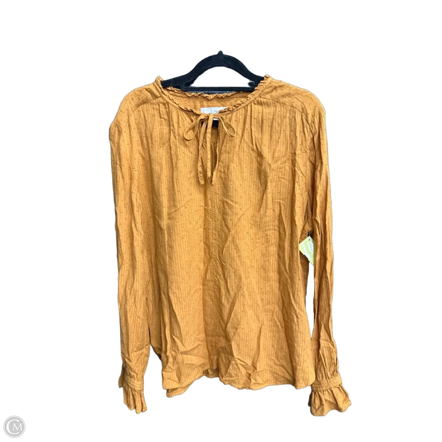 Top Long Sleeve By Loft In Orange, Size: L