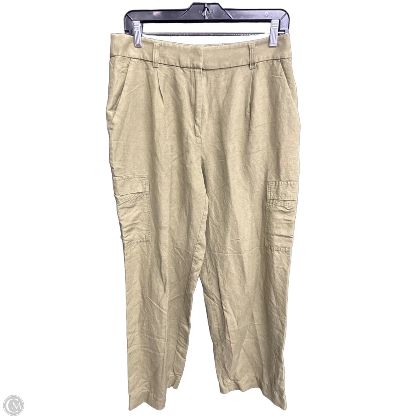 Pants Linen By Loft In Green, Size: 4