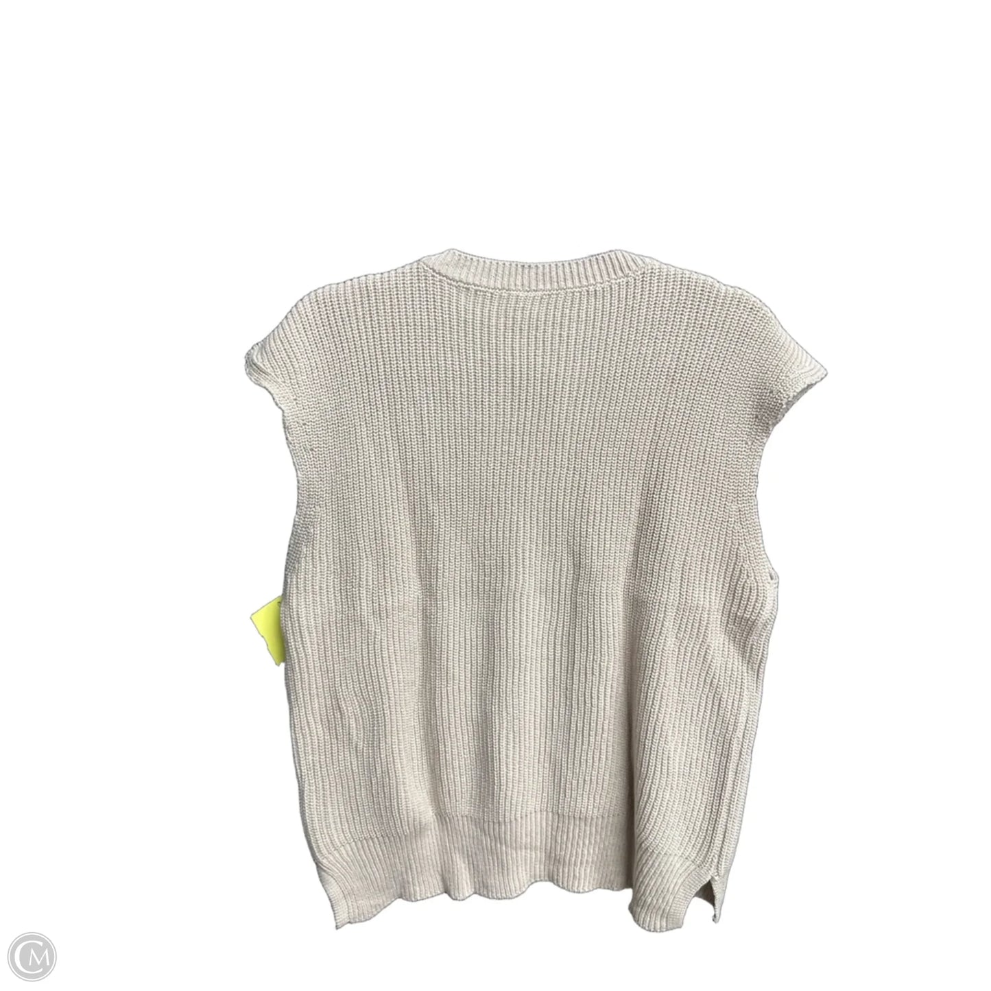 Top Short Sleeve By Clothes Mentor In Tan, Size: L