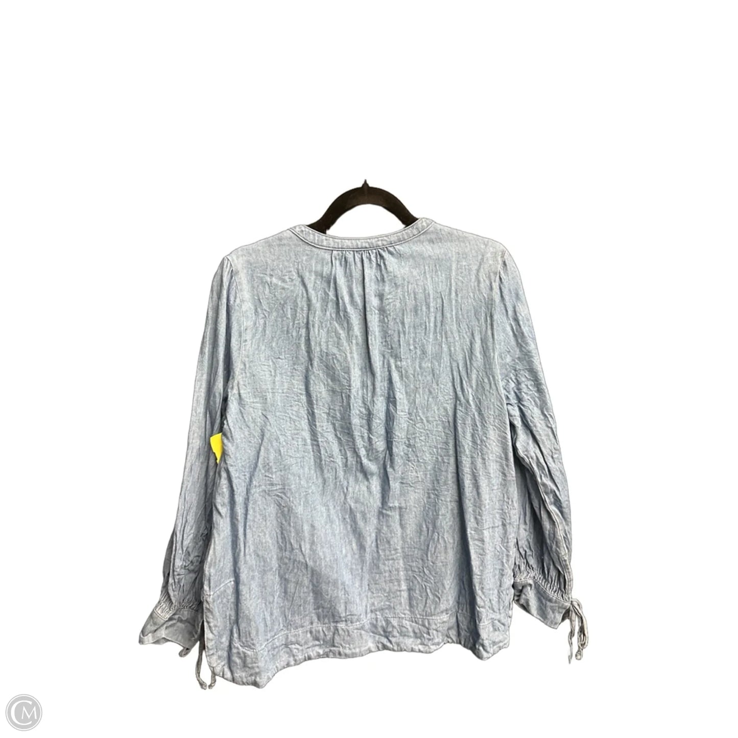 Top Long Sleeve By Old Navy In Blue Denim, Size: S