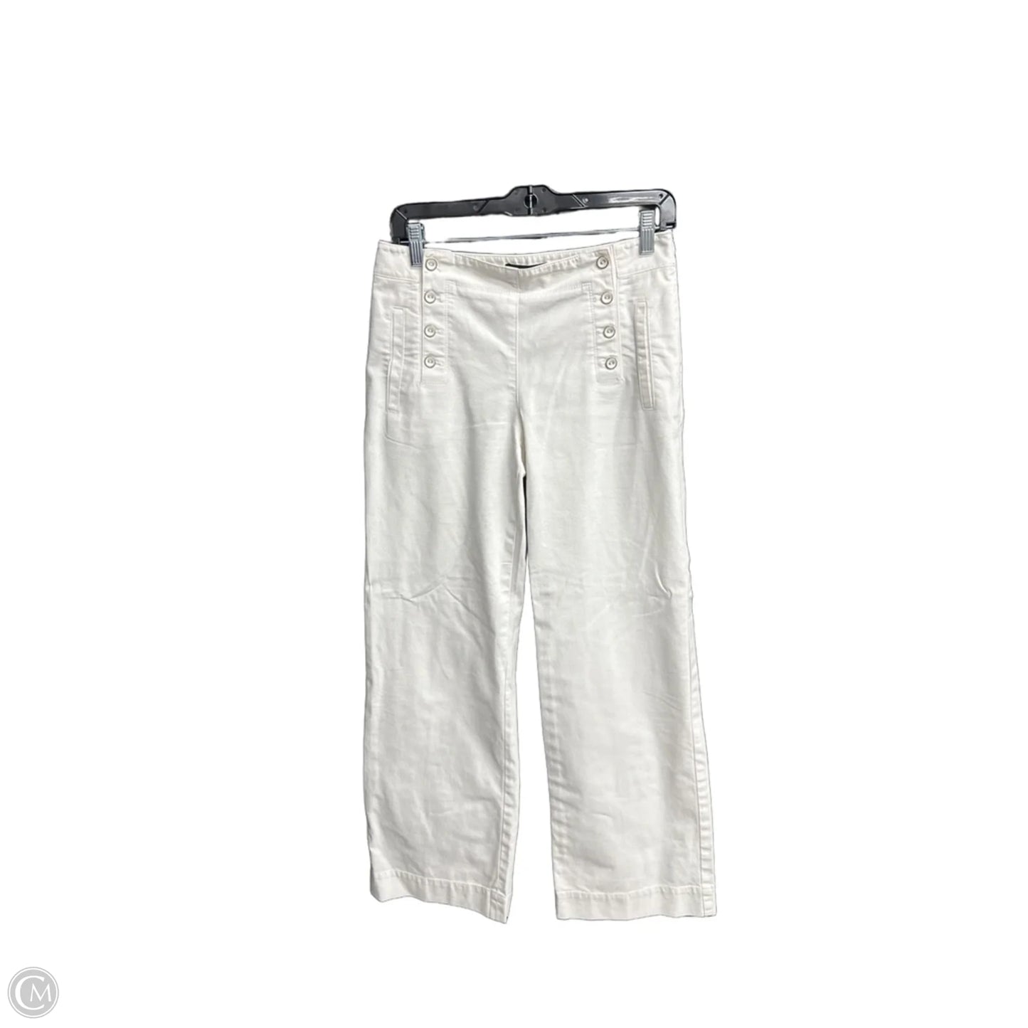 Jeans Wide Leg By Talbots In White, Size: 2