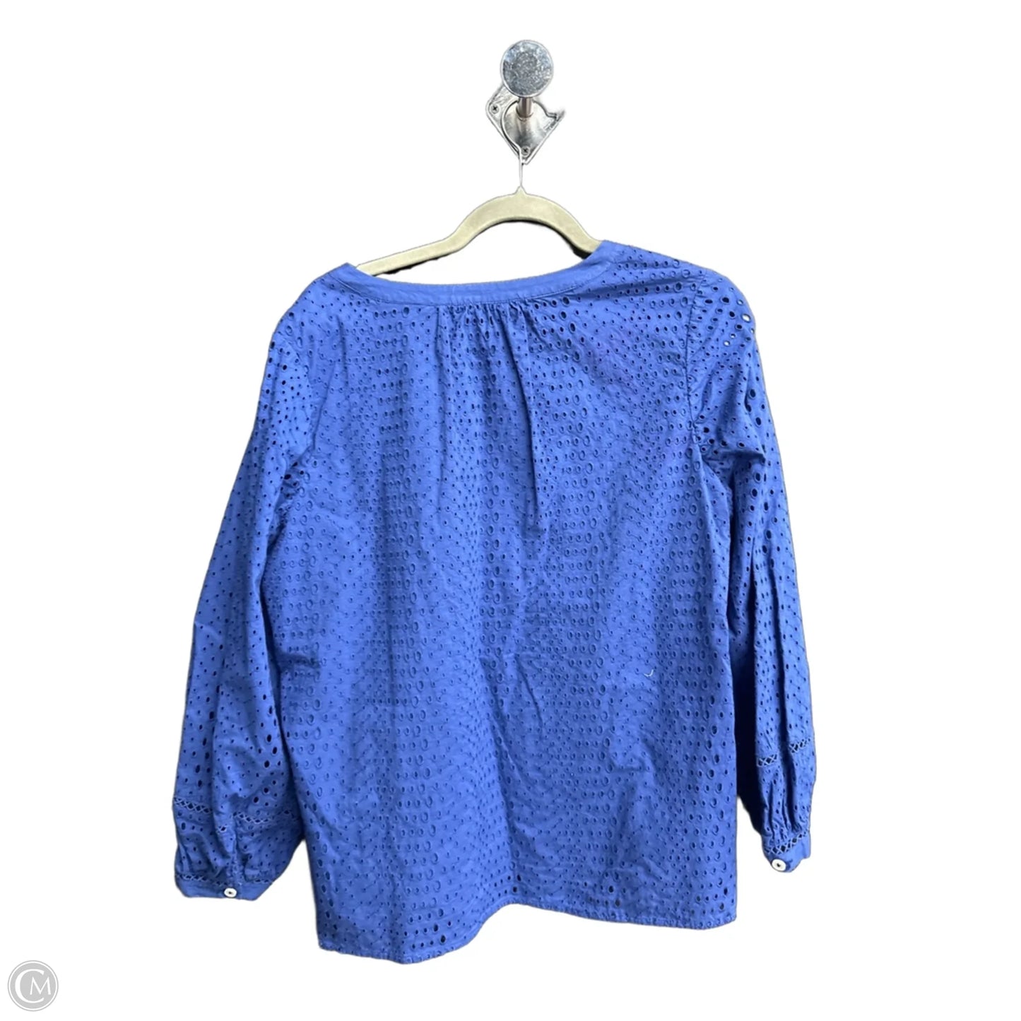 Top Long Sleeve By Talbots In Blue, Size: Xlp