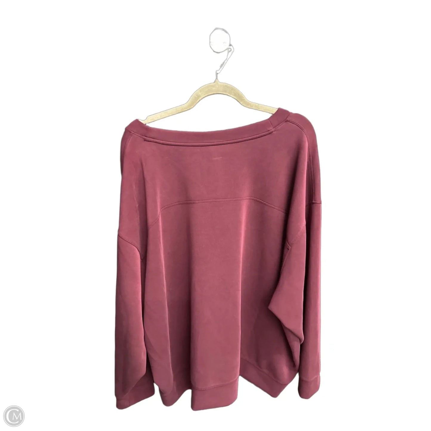 Sweatshirt Crewneck By A New Day In Maroon, Size: 3x