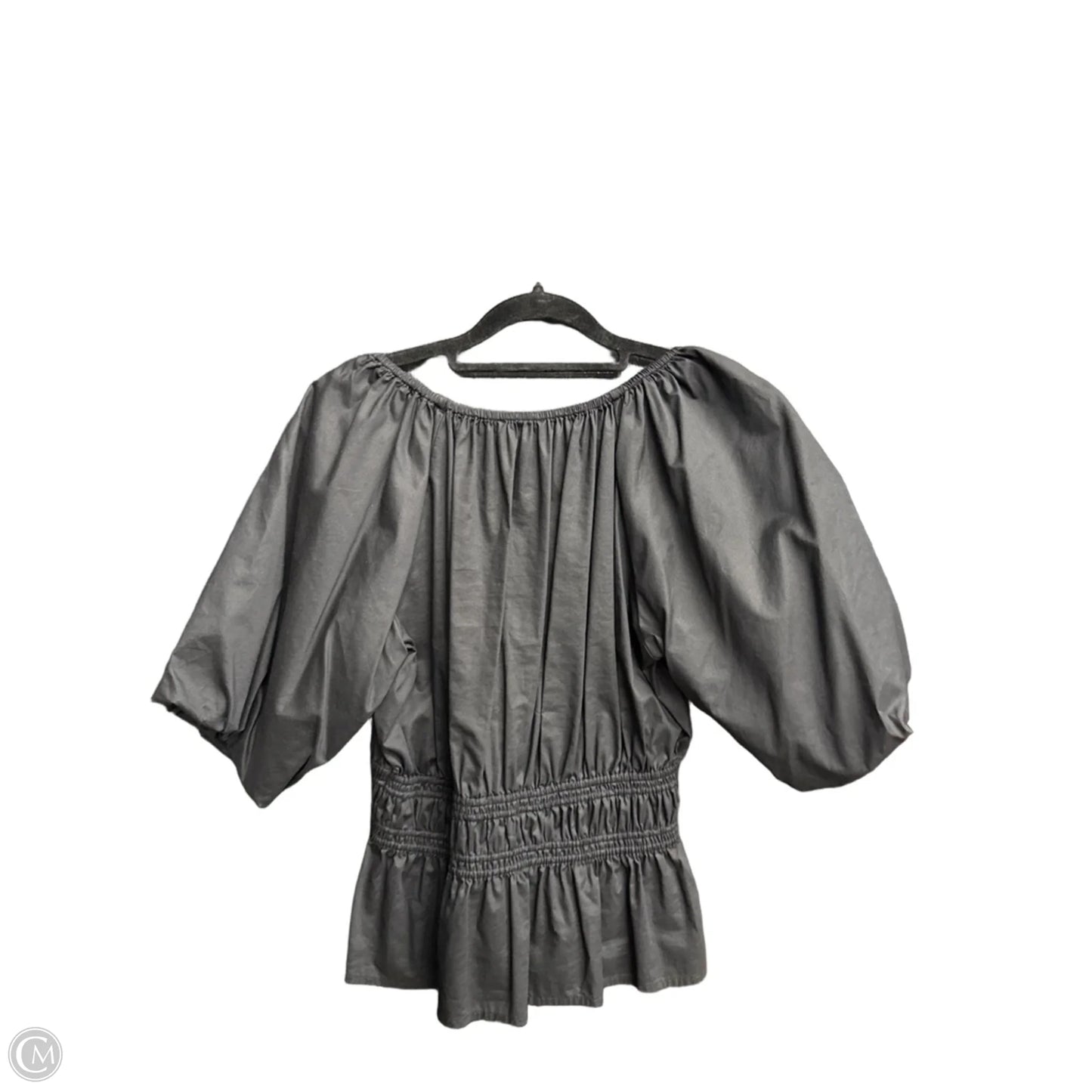 Blouse Short Sleeve By Loft In Black, Size: S