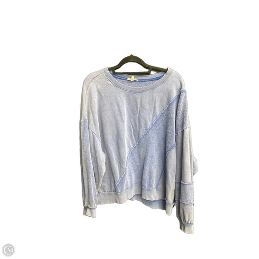 Sweatshirt Crewneck By Easel In Blue, Size: M