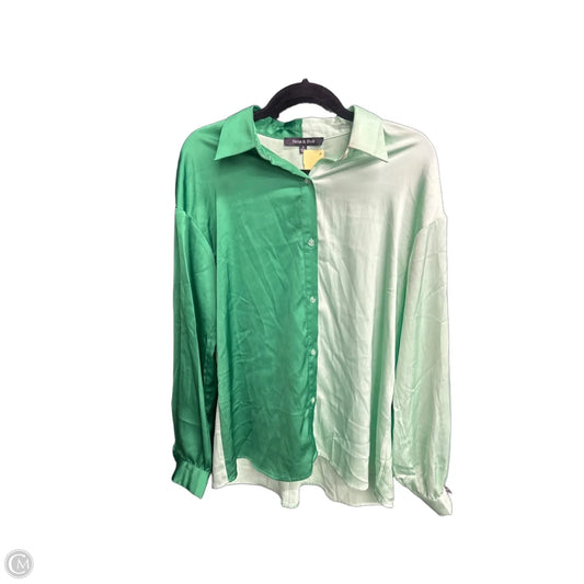 Top Long Sleeve By Strut & Bolt In Green, Size: S