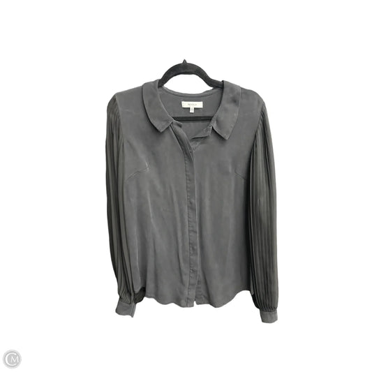 Top Long Sleeve Designer By Milly In Black, Size: M
