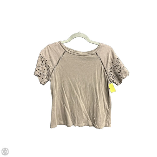 Top Short Sleeve By Loft In Brown, Size: Sp